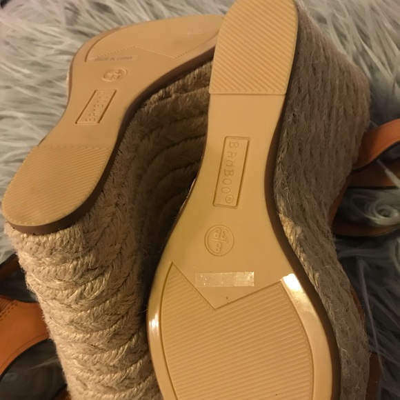 Nude Bamboo Wedges - Picture 4 of 4